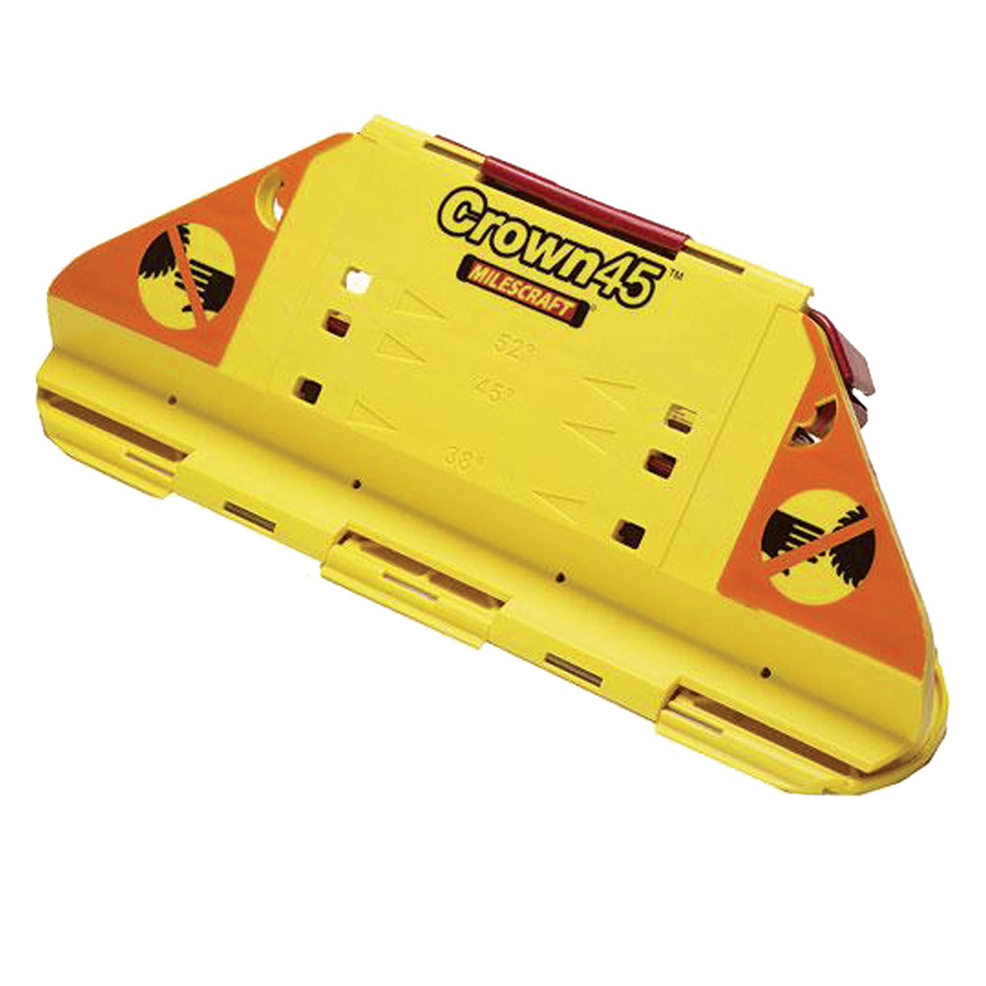 Milescraft Crown45 Crown Molding Miter Saw Jig Tool — 3 Angle Settings, For 2in. to 5.5in. Crown Molding, Model# 14050203